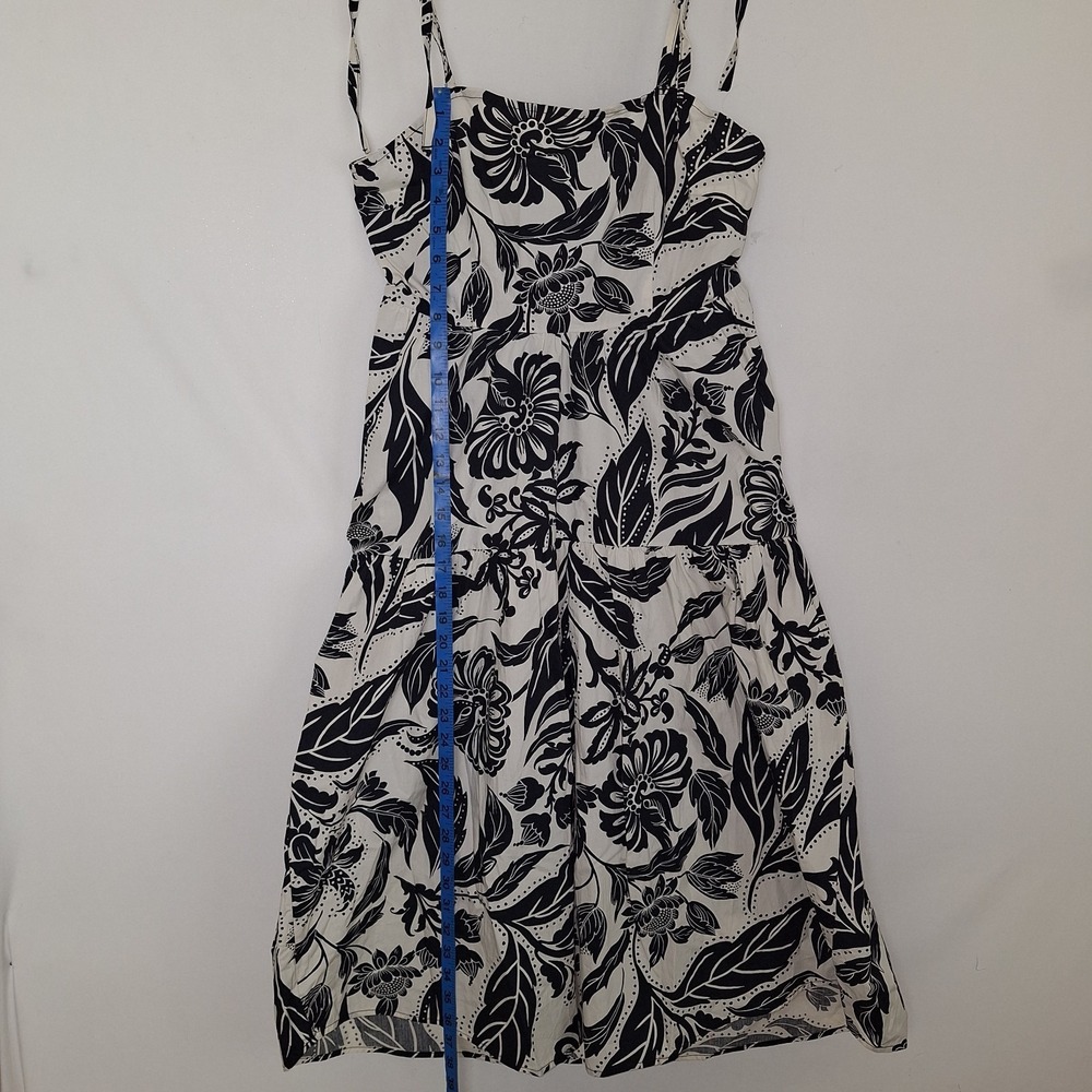 Cottagecore Romantic Resort Wear WHO WHAT WEAR Floral Dress S 100% Cotton Tiered - Picture 6 of 16